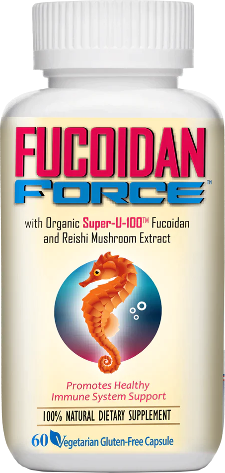 Bottle of fucoidan force